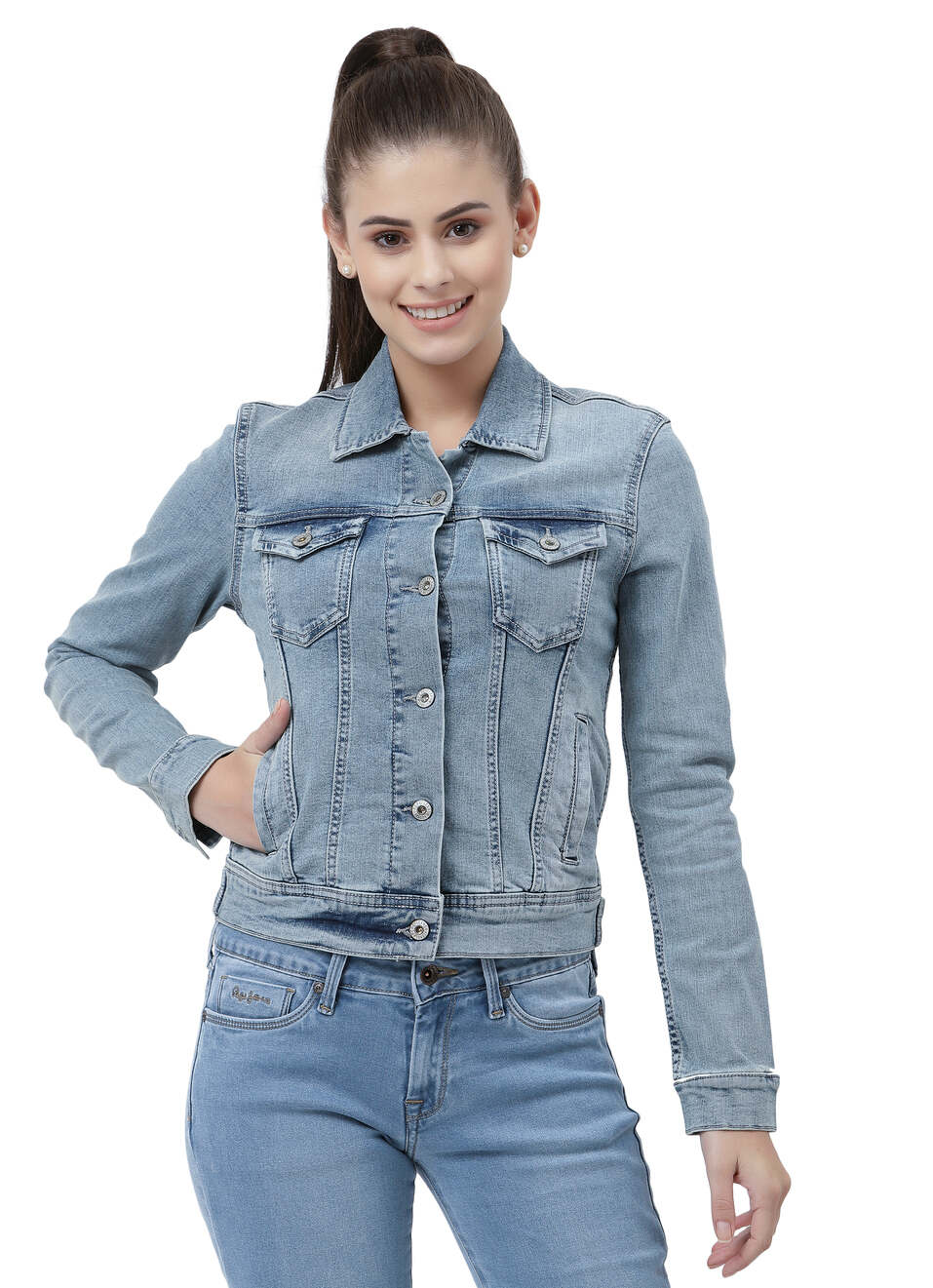 Gracee Trucker Jacket, , large image number 0