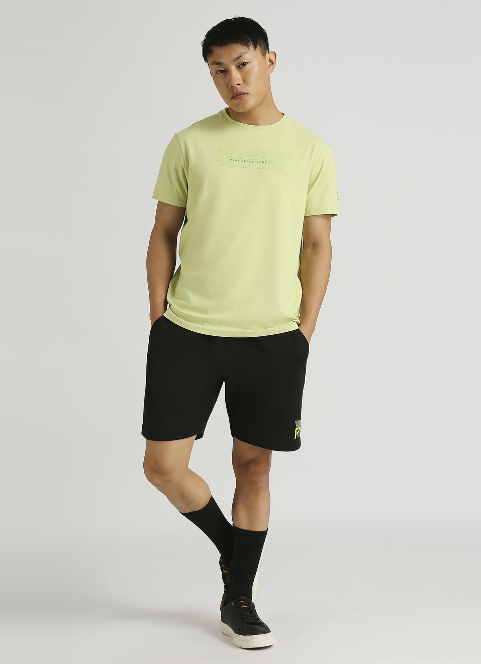 Pistachio Slogan Print Stretch T-shirt, , large image number 5