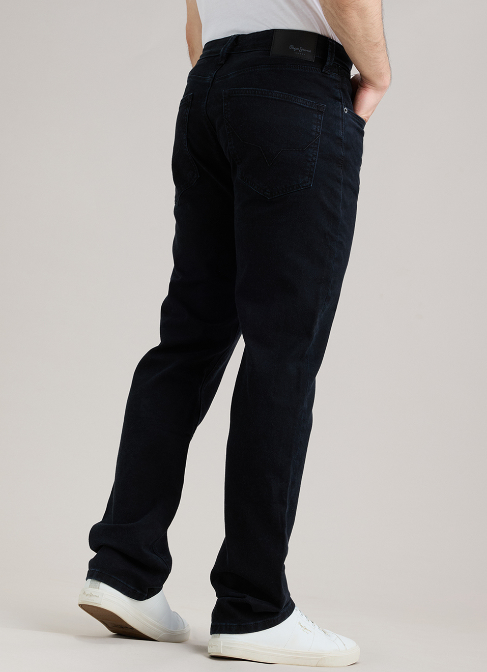Men Black Stretchable Jeans, , large image number 3