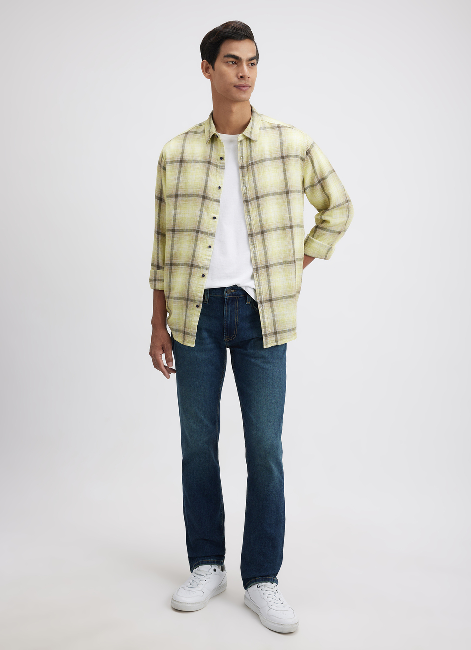 Men Green Check Full Sleeve Shirt, , large image number 5