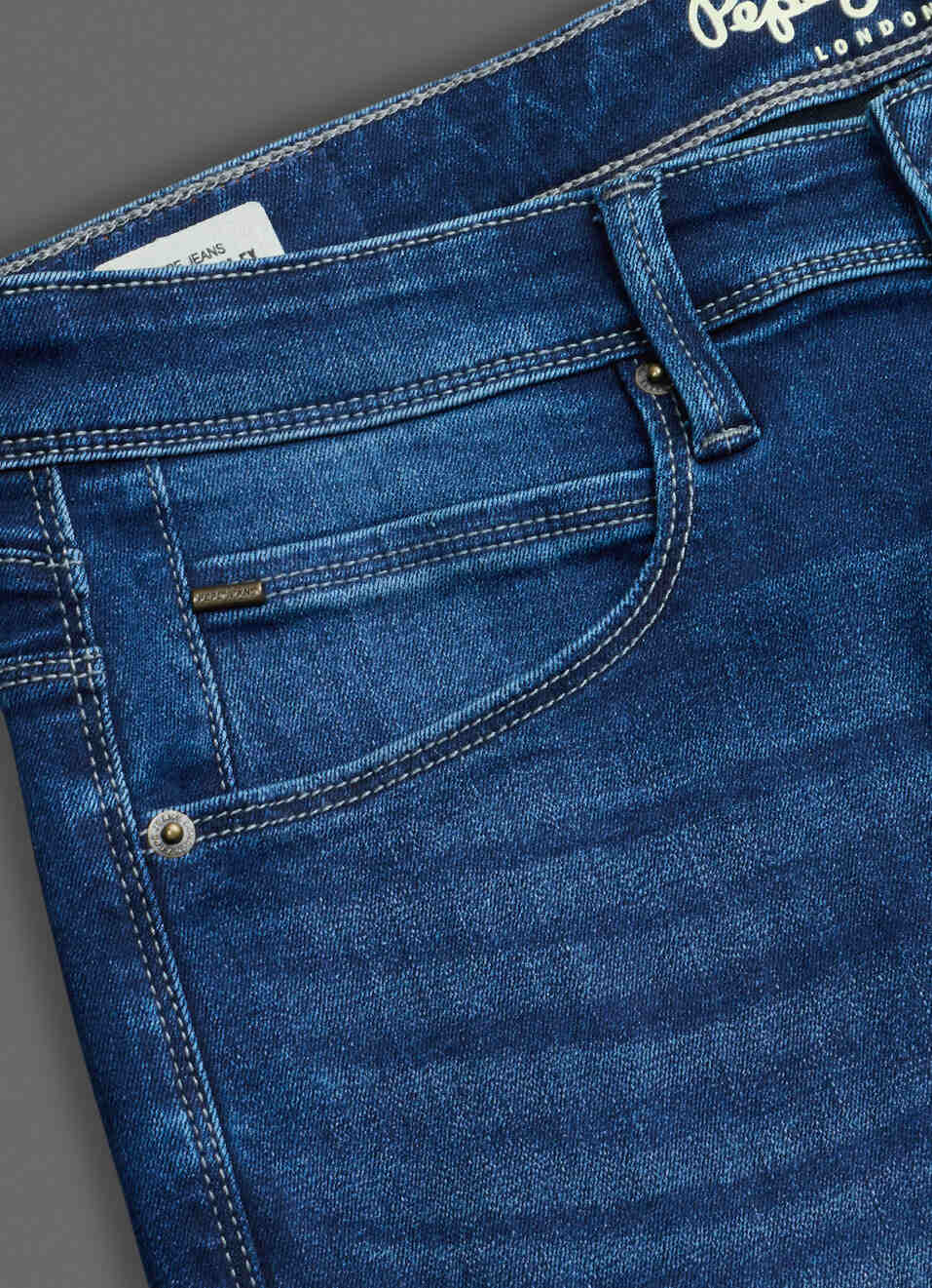 Men Blue Tapered Leg Mid Rise Stretchable Jeans, , large image number 5
