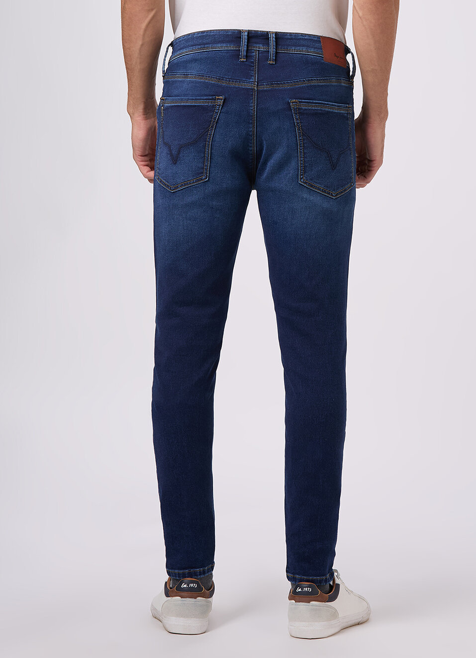 Men Blue Mid Rise Slim Fit Gymindigo Jeans, , large image number 3