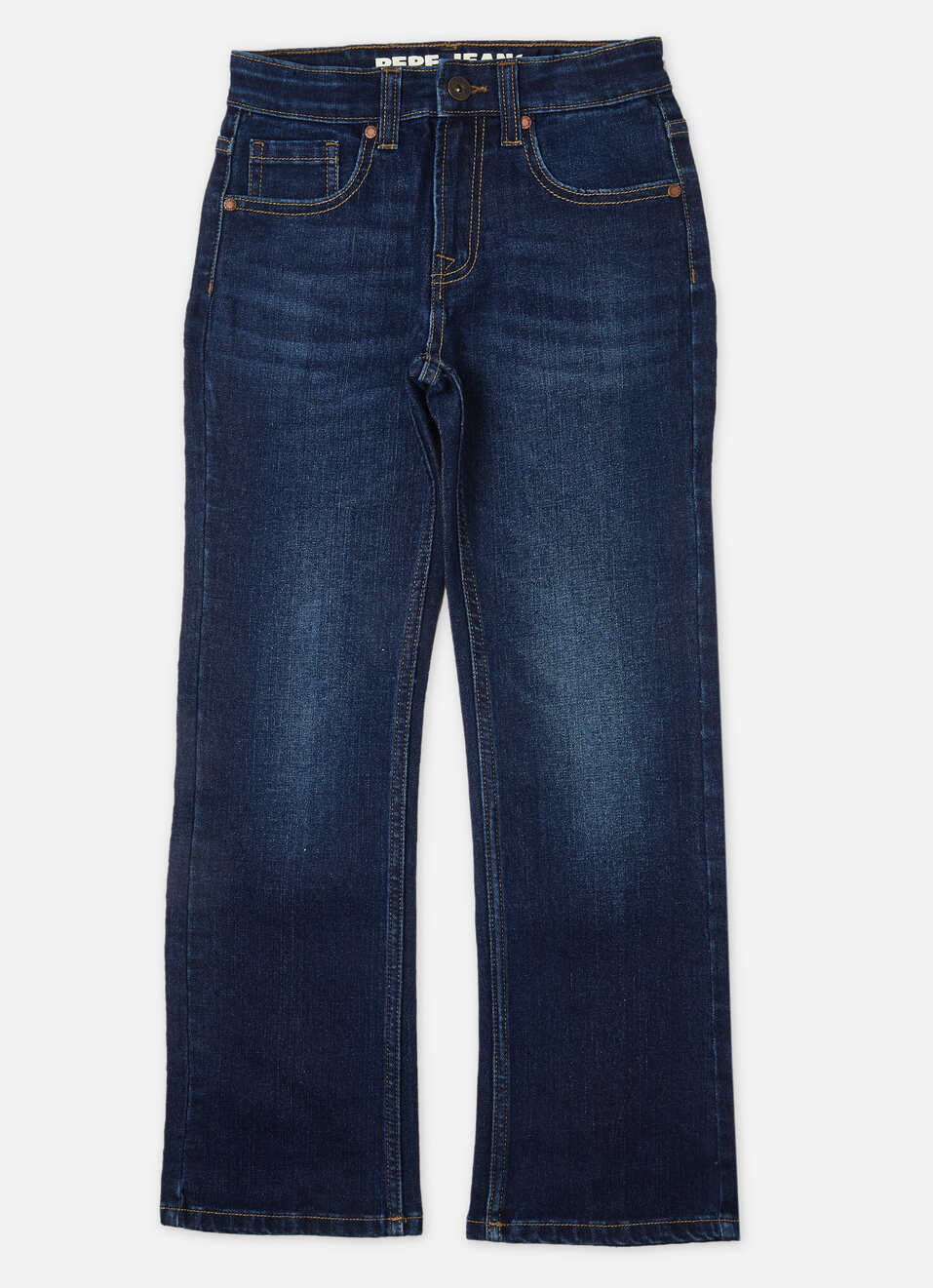 Boys Blue Mid Rise Bootcut Jeans, , large image number 0