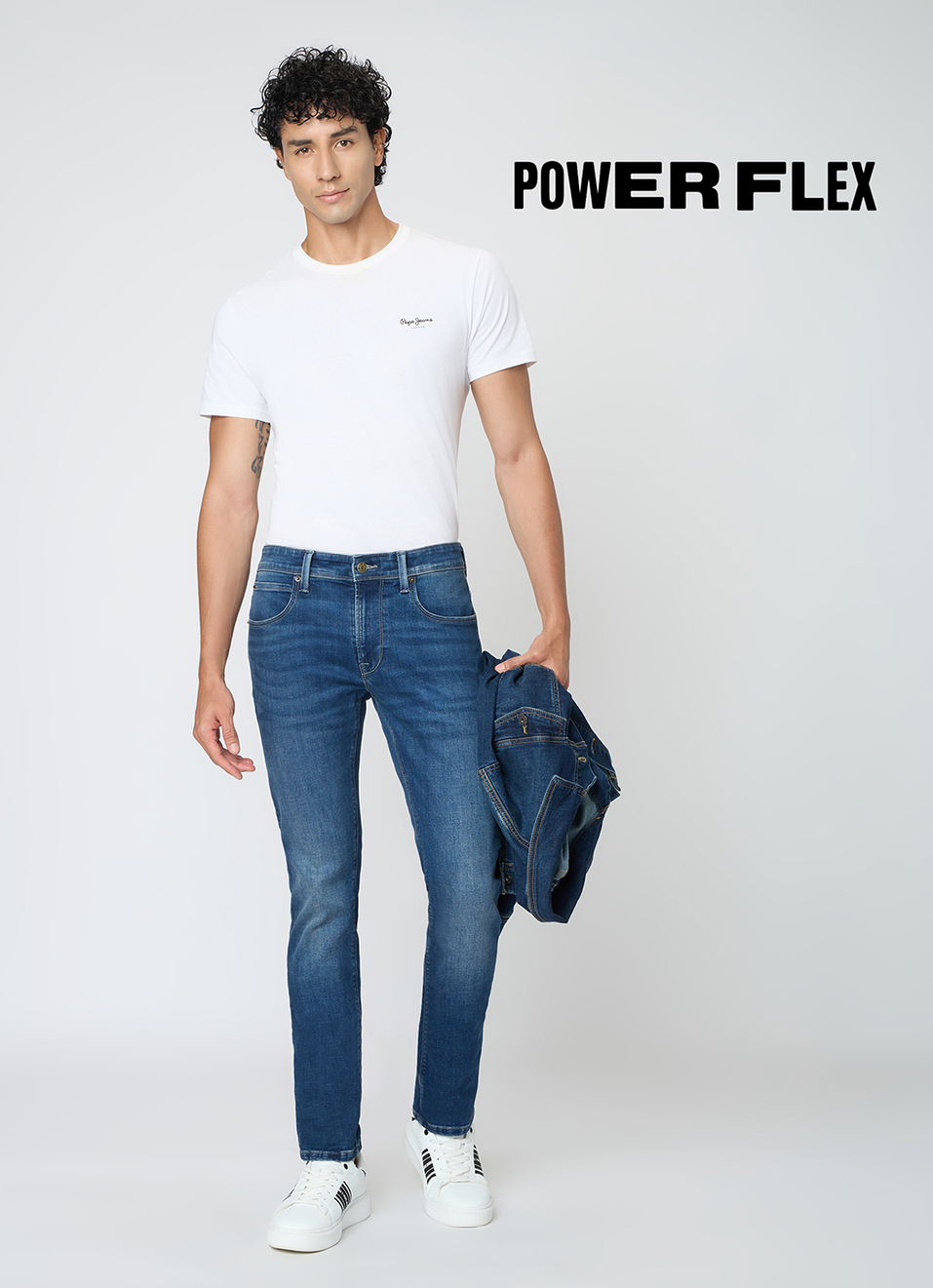 Men Blue Slim Fit Stretchable Jeans, , large image number 1