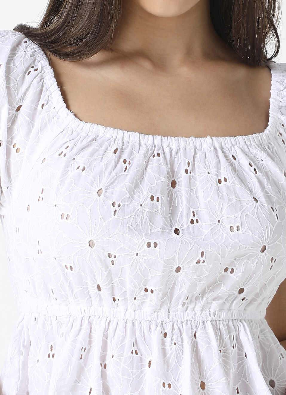 Schiffli embroidery top, , large image number 4