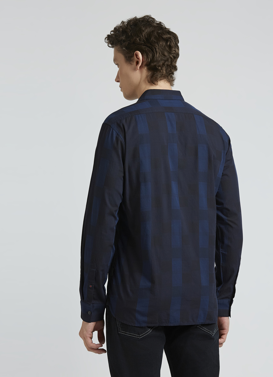 Navy Check Full Sleeve Shirt, , large image number 2