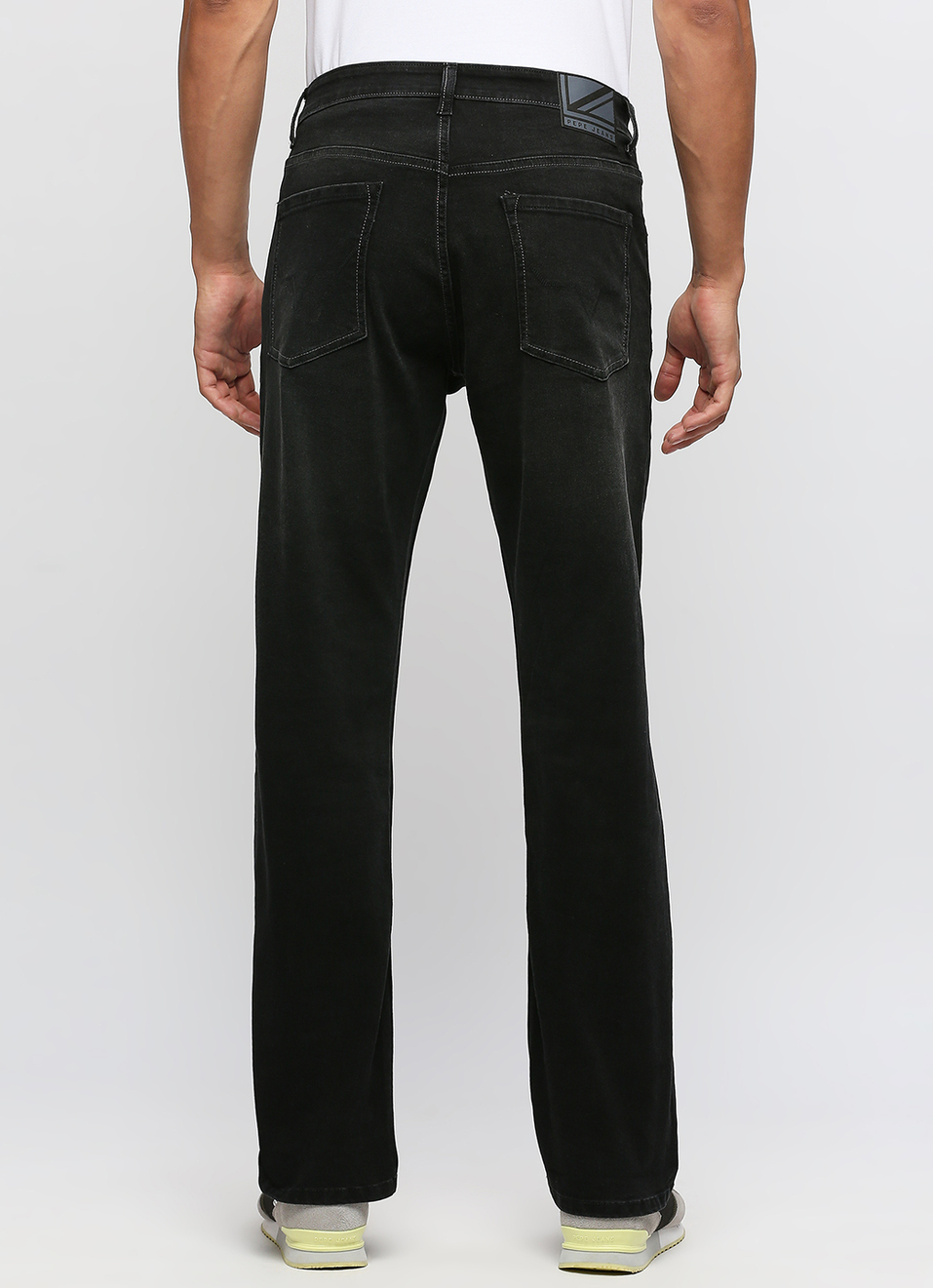Marvis Black Mid Rise Straight Fit Jeans, , large image number 3