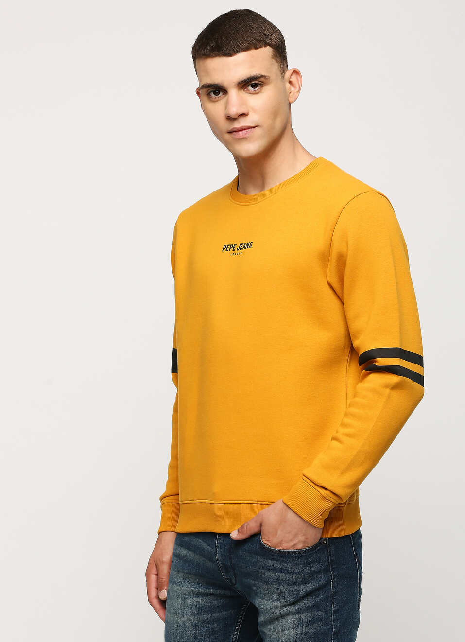 Yellow Printed Sweatshirt, , large image number 3