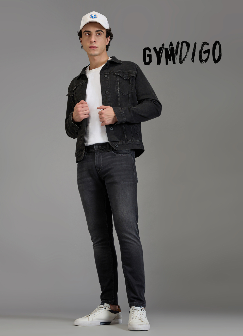 Men Black Skinny Fit Mid Rise Stretchable Jeans, , large image number 1