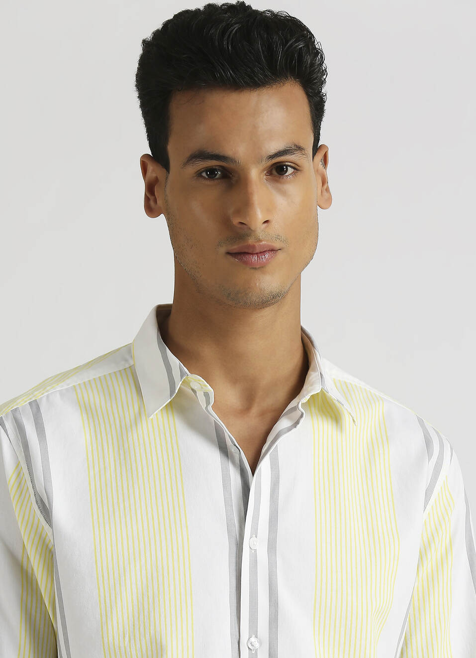 Yellow Premium Stripes Long Sleeve Shirt, , large image number 4