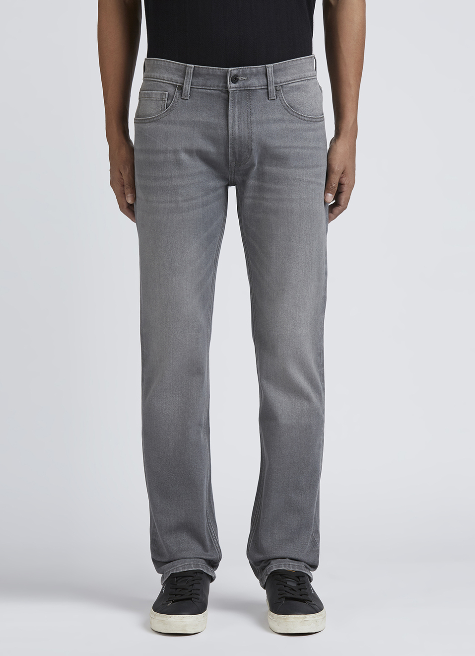 Holborne Grey Holborne Mid Rise Straight Jeans, , large image number 6