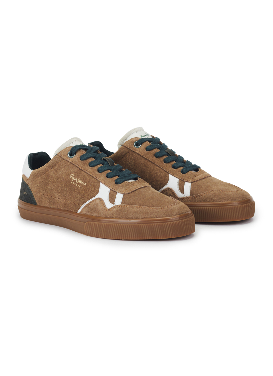 Men Brown Suede Leather Sneakers With Anti-skid Rubber Sole, , large image number 2