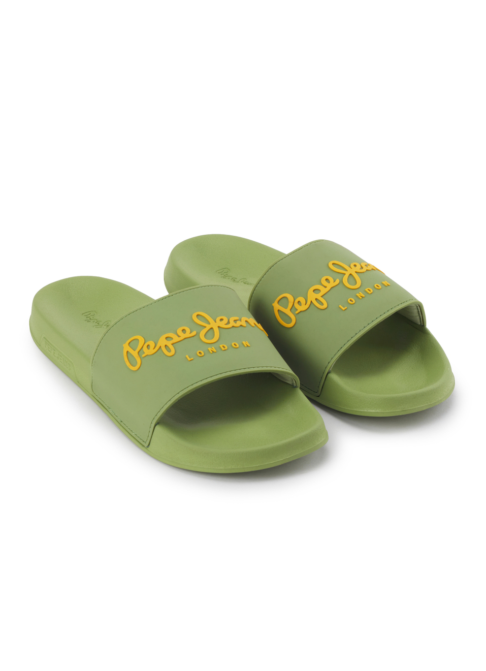 Green Lightweight Beach Slides With Logo Print, , large image number 2
