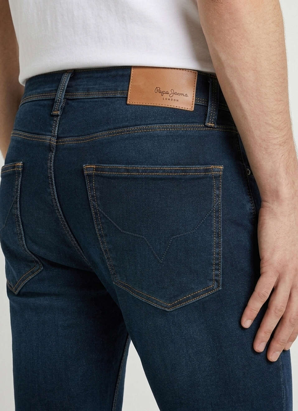 Men Blue Tapered Fit Low Rise Stretchable Jeans, , large image number 5