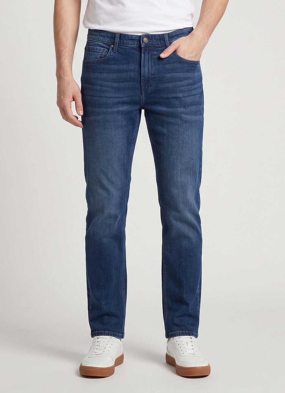 Men Green Stretchable Jeans, , large image number 2