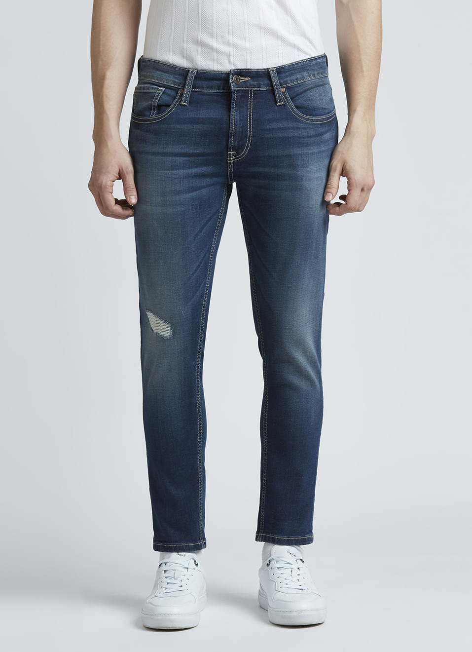 Oliver Blue Mid Waist Ankle Jeans, , large image number 6
