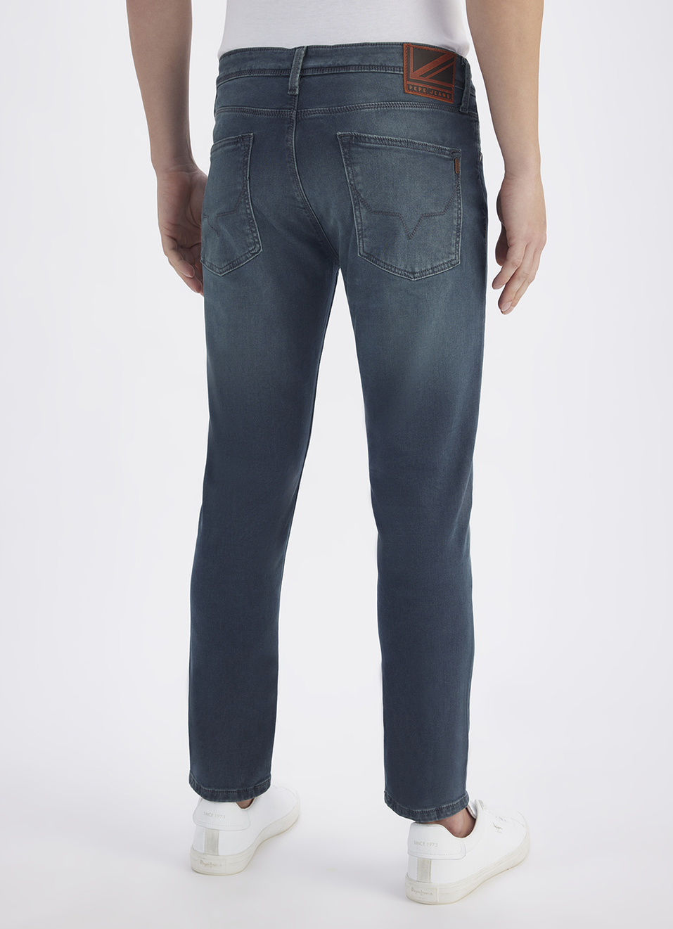 Men Blue Mid Rise Skinny Ankle Length Structured Jeans, , large image number 3