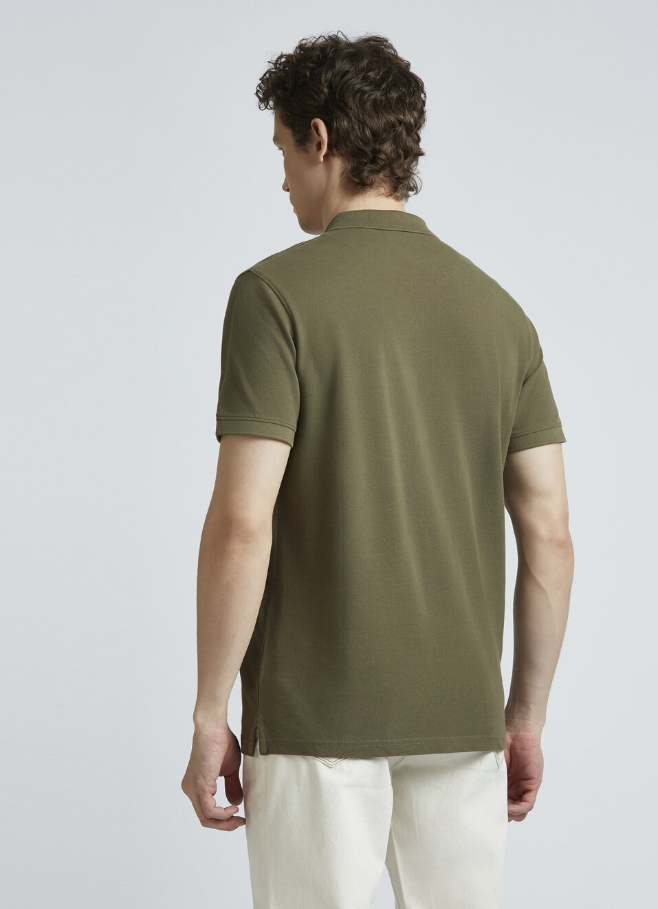 Green Photographic Print Short Sleeve Polo, , large image number 2