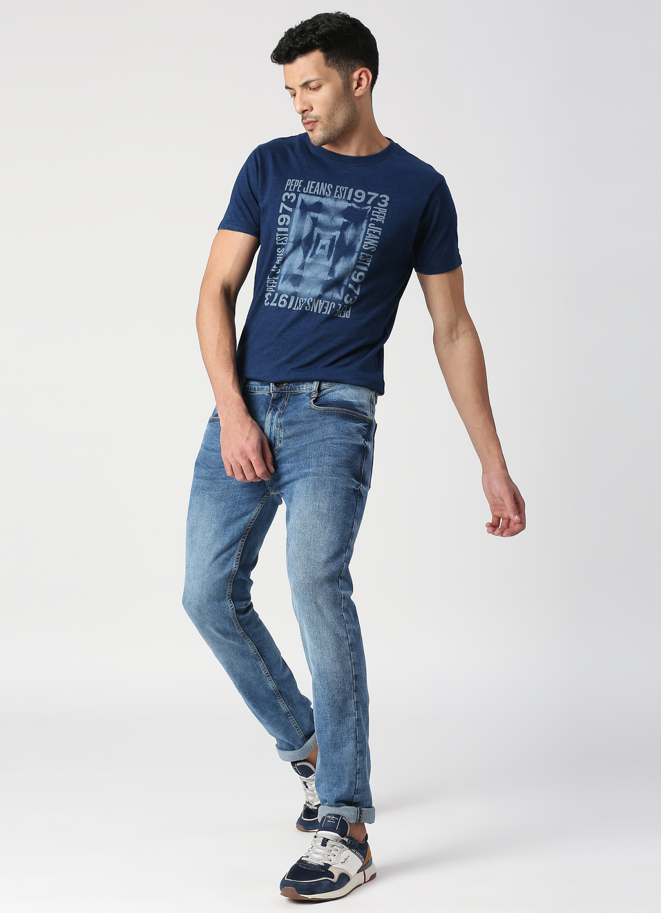 KINGSTON Heritage indigo tee, , large image number 5