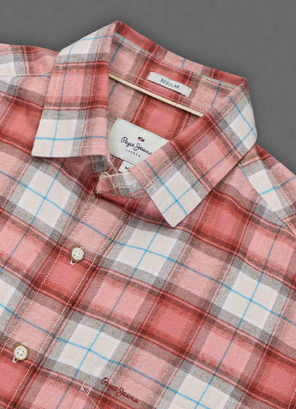 Men Red Checked Brushed Long Sleeve Shirt, , large image number 3