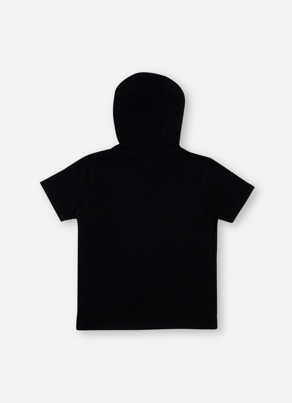 Boys Black Graphic Print Short Sleeve Hooded T-shirt, , large image number 1