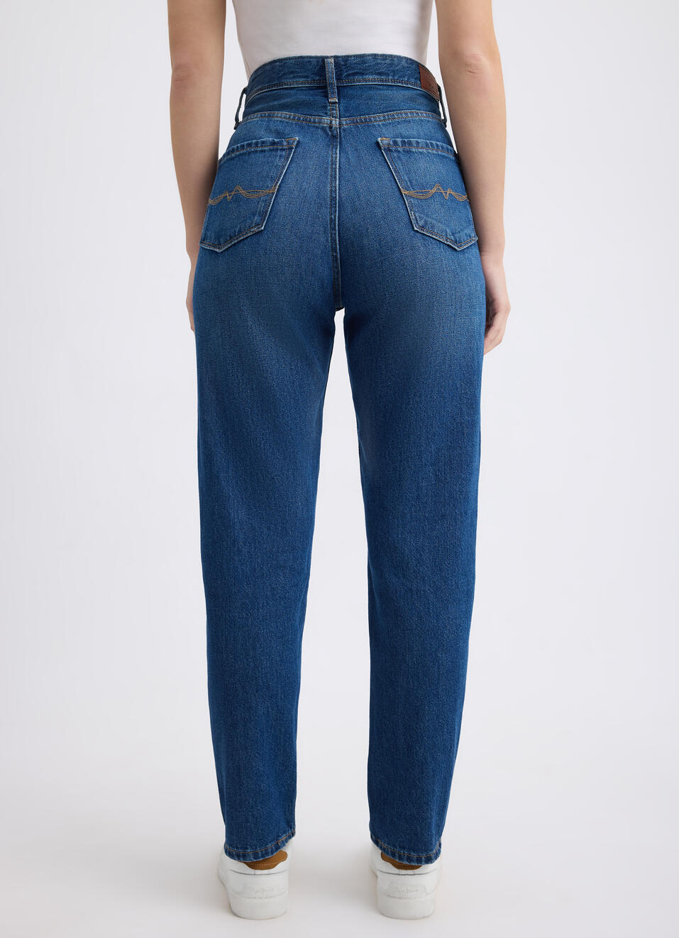 Women Blue Mom Fit High Rise Jeans , , large image number 2