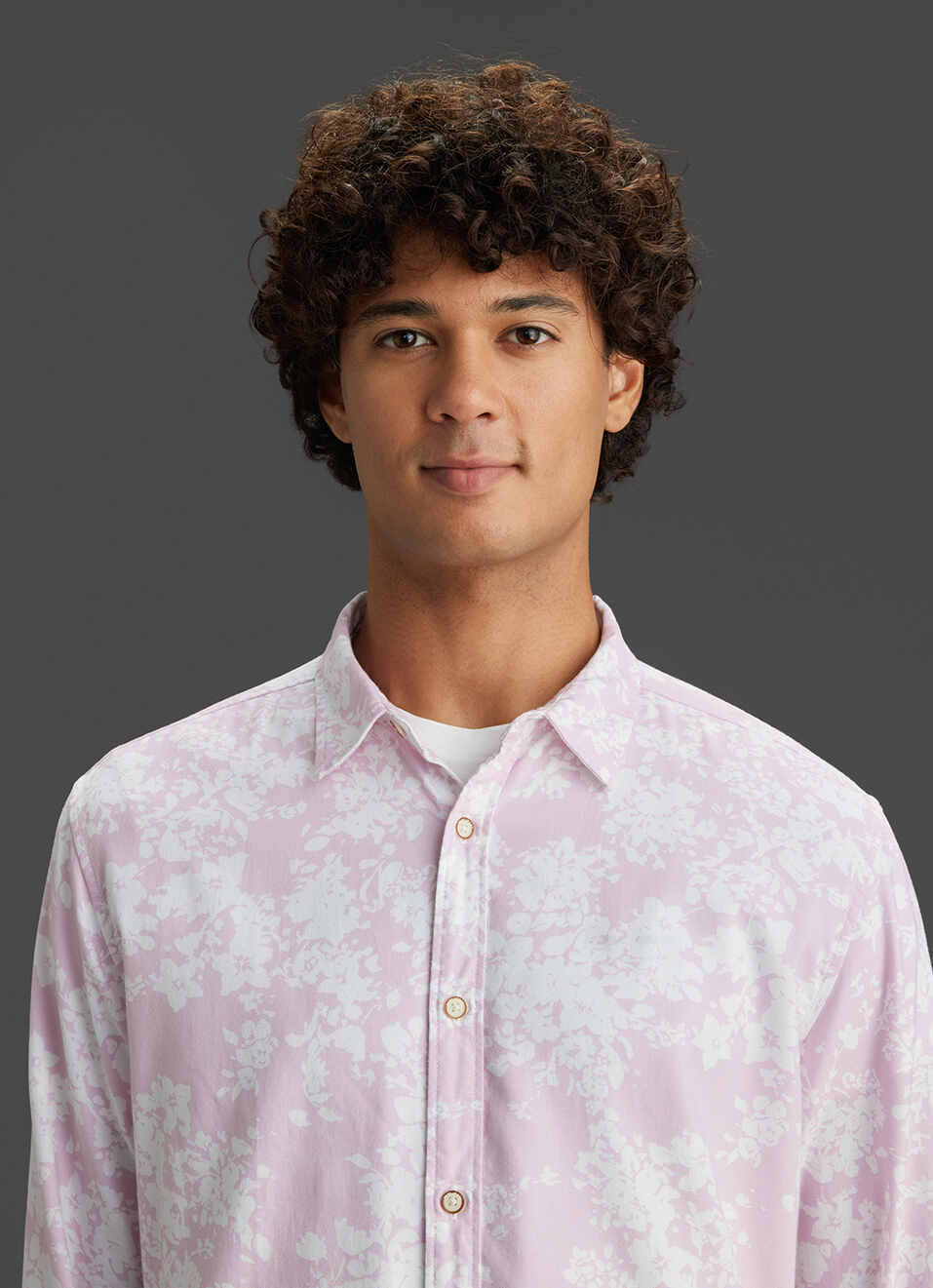 Men Beige Floral Printed Regular Fit Full Sleeve Casual Shirt, , large image number 4