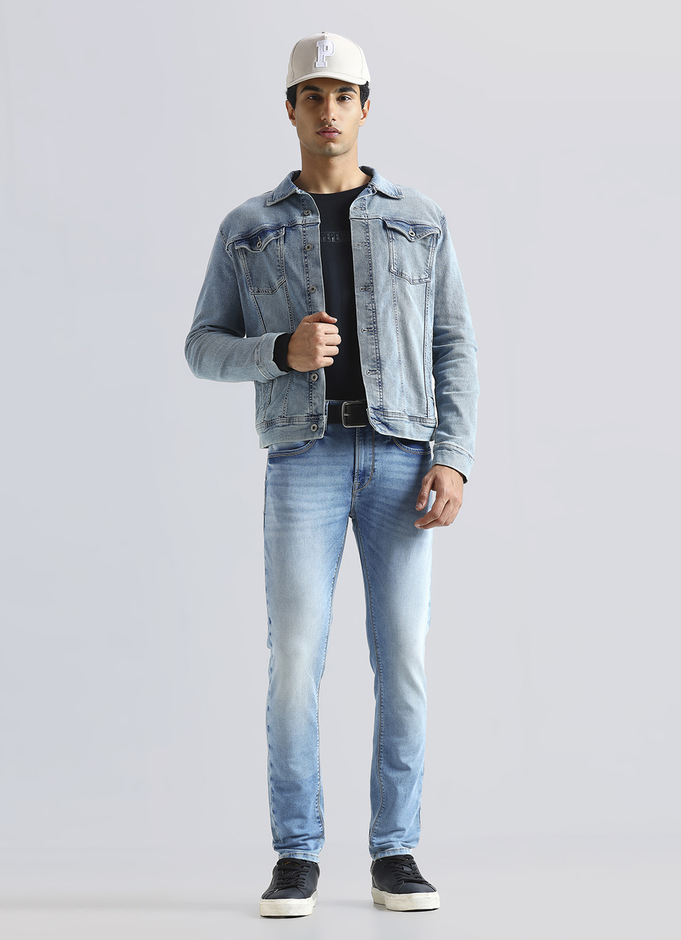 Chinox Blue Mid Waist Gymindigo Jeans, , large image number 1