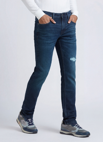 Scott Blue Low Rise Skinny Jeans