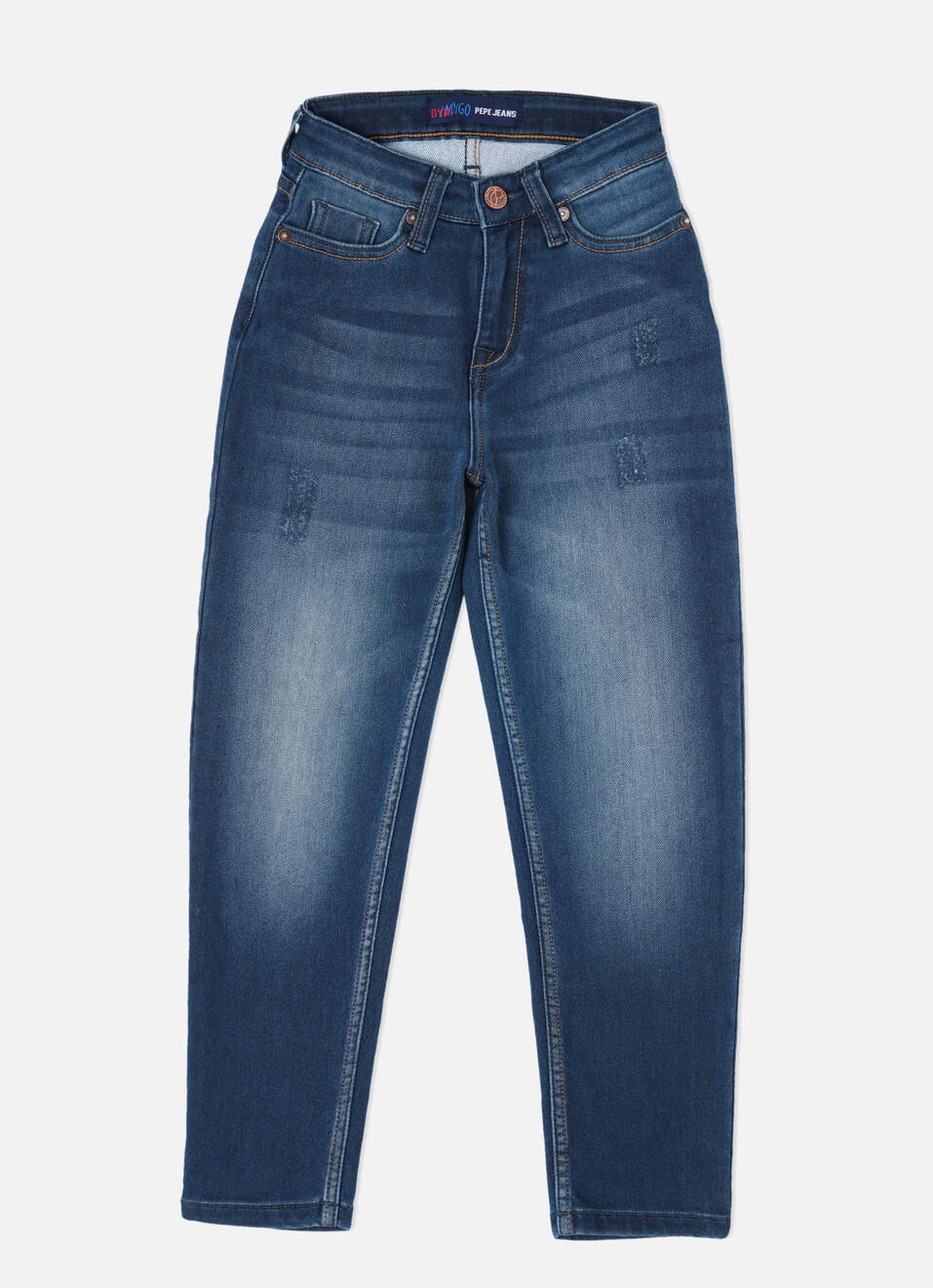 Drum Regular Fit Mid Waist Denim Joggers, , large image number 1
