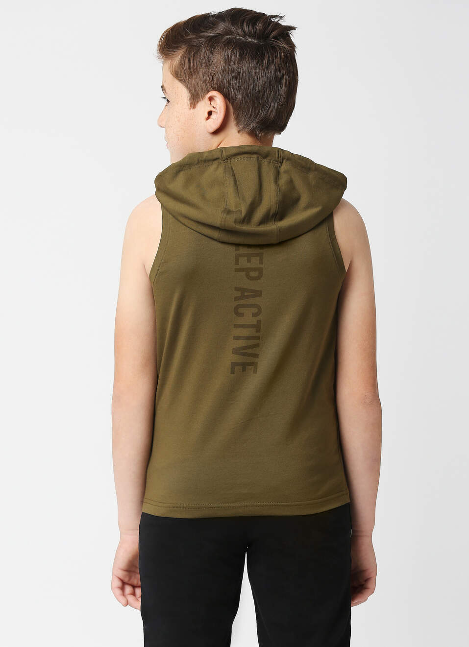 Diego Jr Hooded Muscle Tee, , large image number 2