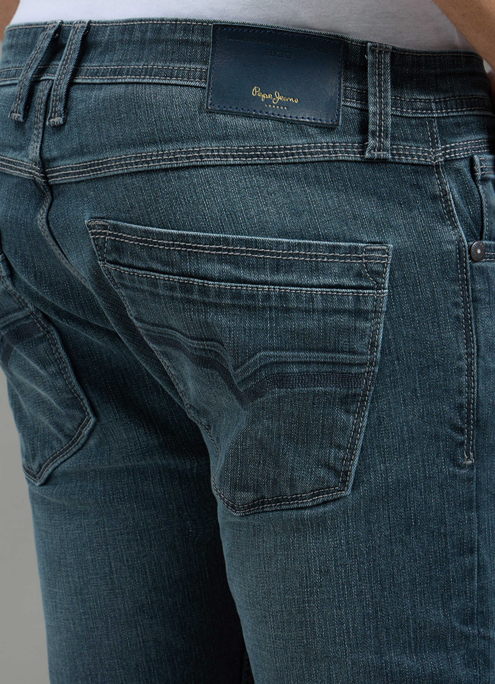 Men Medium Green Used Slim Fit Jeans, , large image number 9