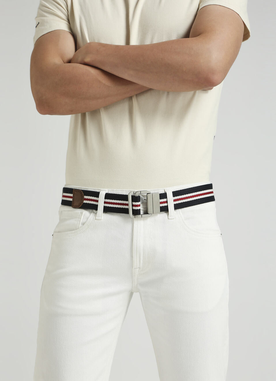 Blue Canvas Belt, , large image number 4