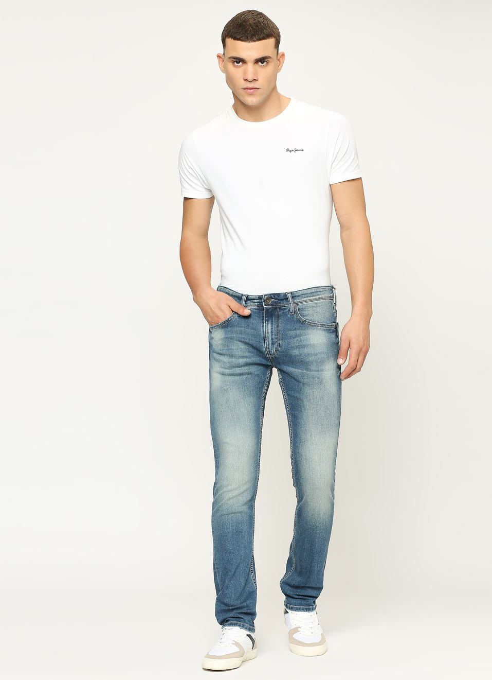 Vapour Slim Fit Mid Waist Jeans, , large image number 5