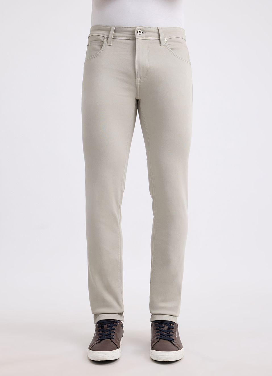 Men Grey Mid Rise Slim Powerflex Extra Stretchable Jeans, , large image number 6