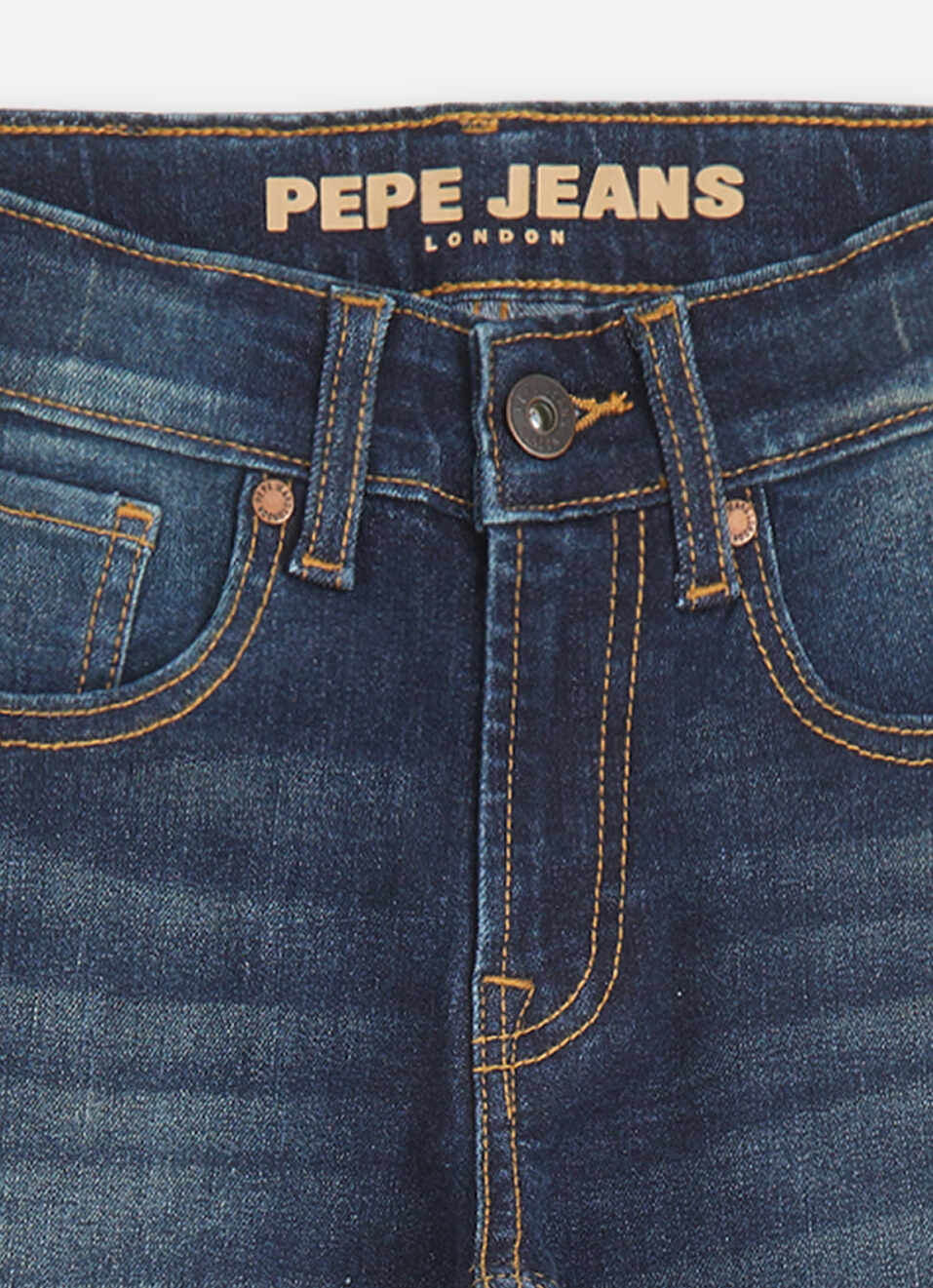 Boys Bootcut Blue Mid Waist Bootcut Leg Jeans, , large image number 2