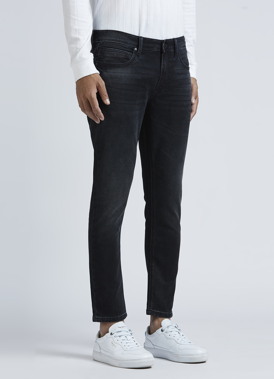 Oliver Black Mid Waist Gymindigo Ankle Jeans, , large image number 5