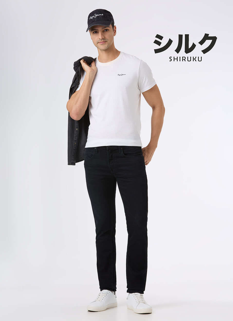 Men Black Mid Rise Slim Fit Jeans, , large image number 1