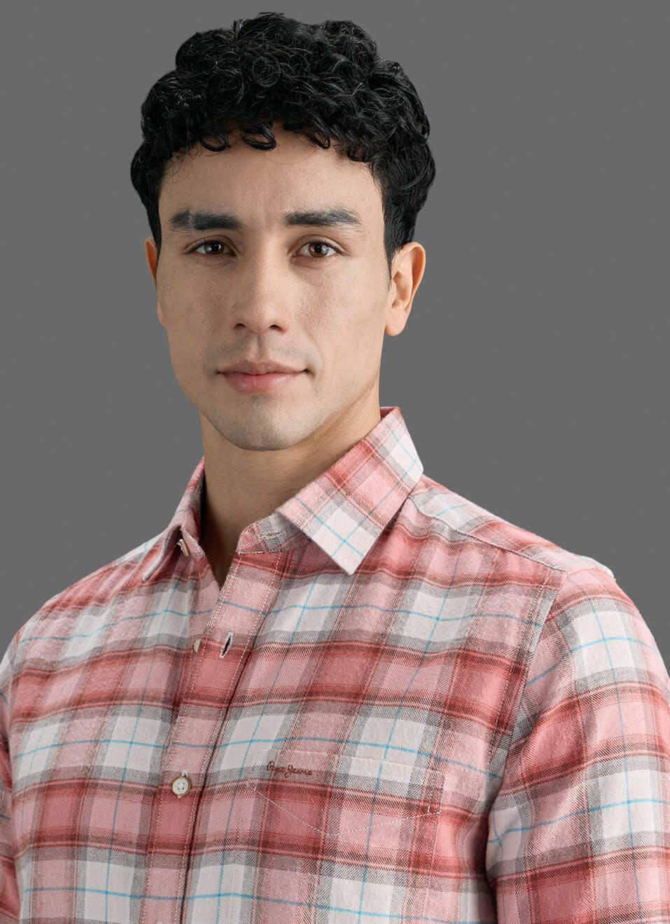 Men Red Checked Brushed Long Sleeve Shirt, , large image number 4
