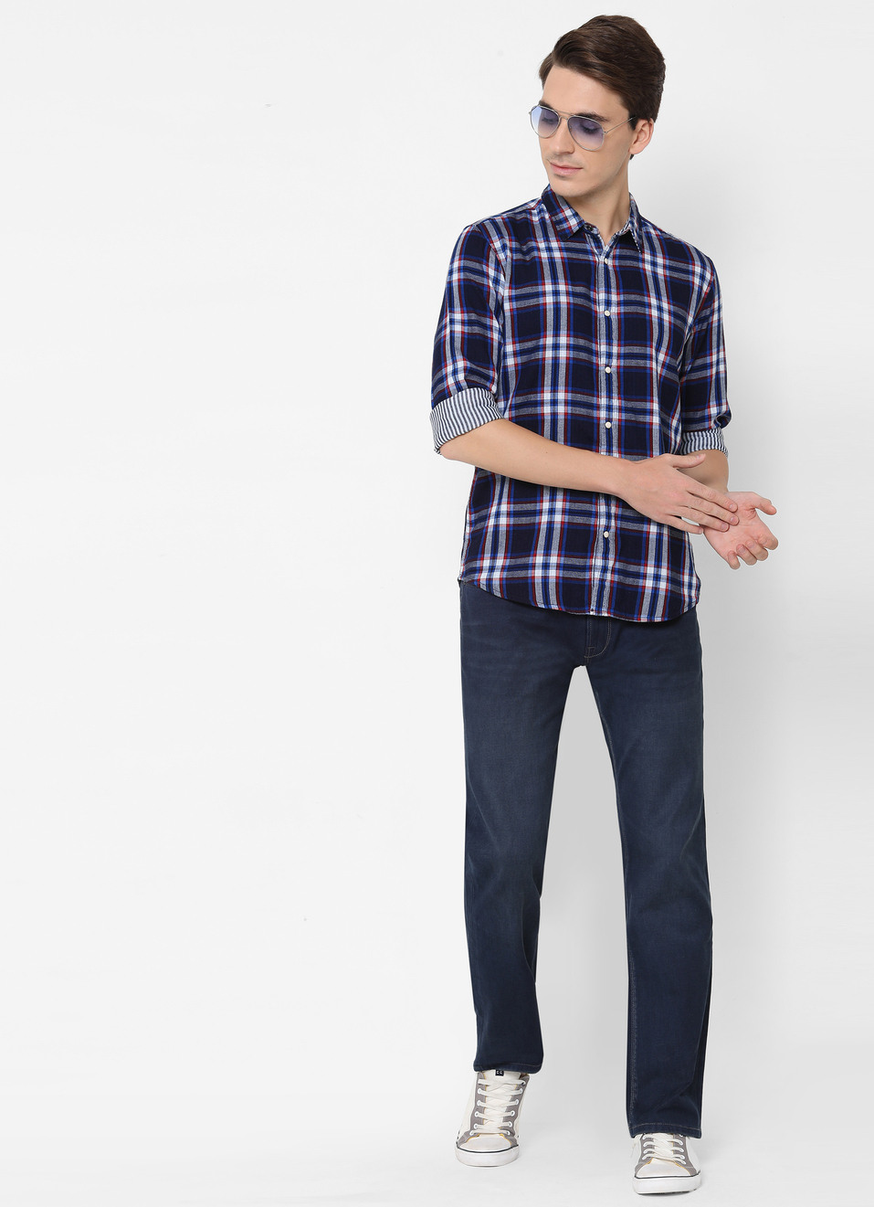 Preston Reversible Check And Stripe Shirt, , large image number 3