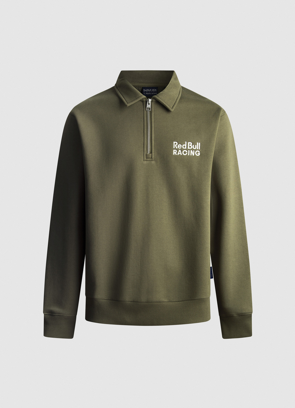 Red Bull Racing X Pepe Jeans Green Comfort Fit Half Zip Sweatshirt, , large image number 5