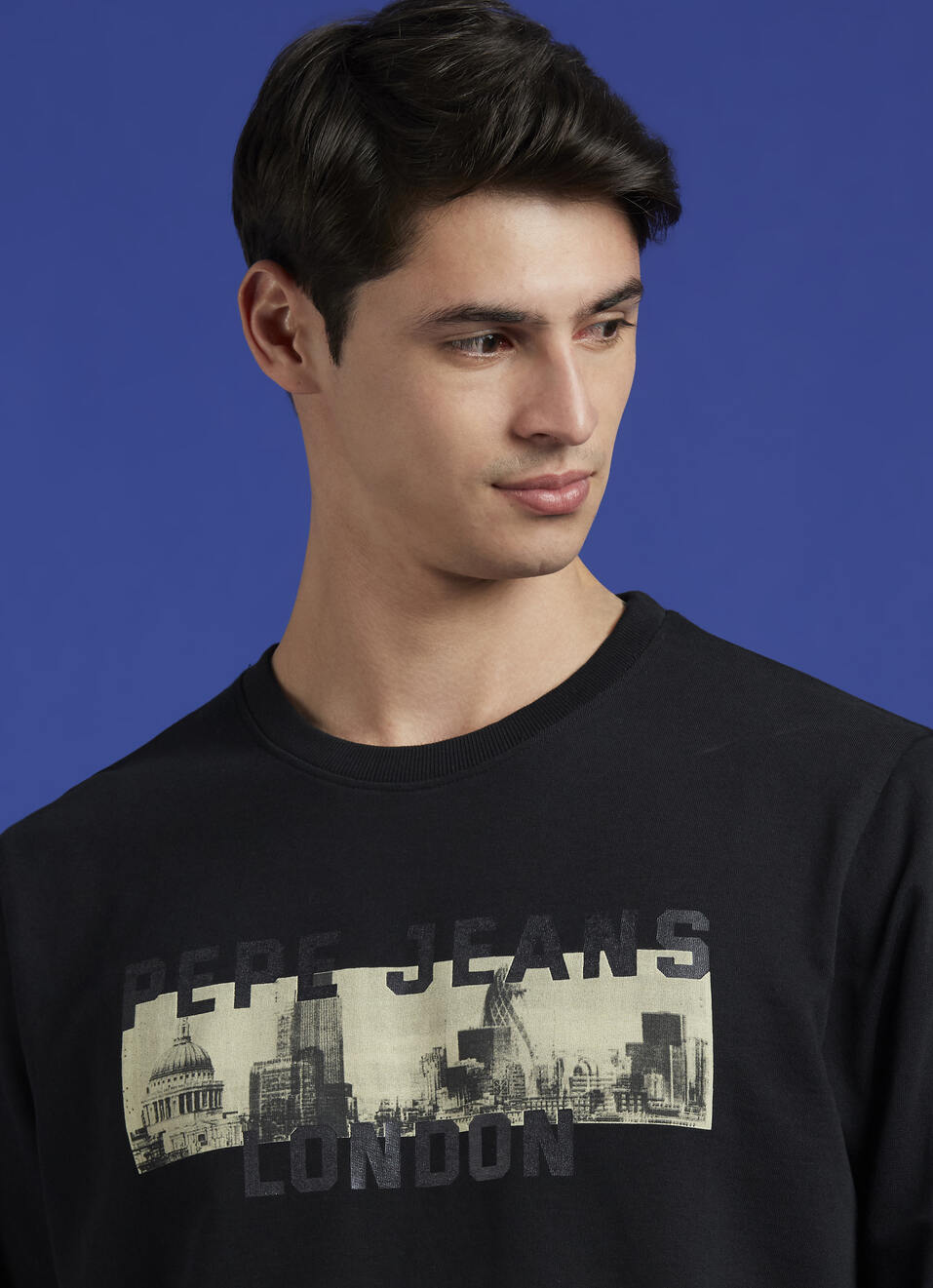 Black Graphic Print Full Sleeve Sweatshirt, , large image number 4
