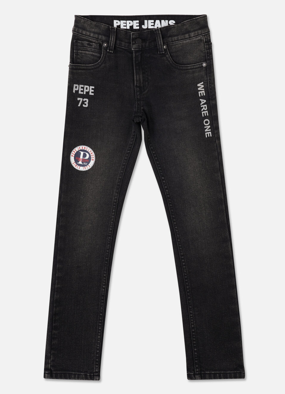 Cashed Mid Waist Slim Fit Denim, , large image number 1