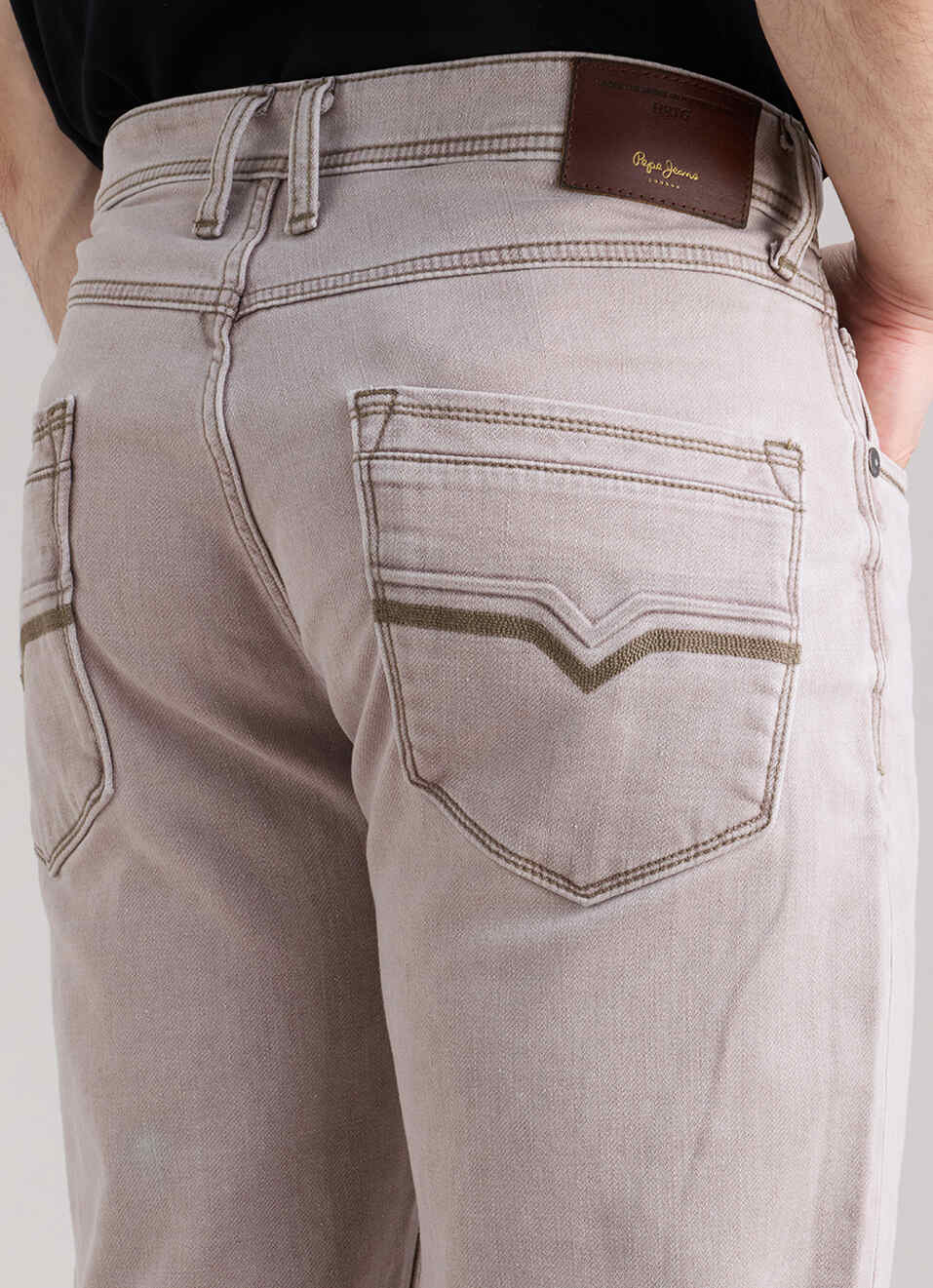 Men Blue Straight Fit Mid Rise Stretchable Jeans, , large image number 5