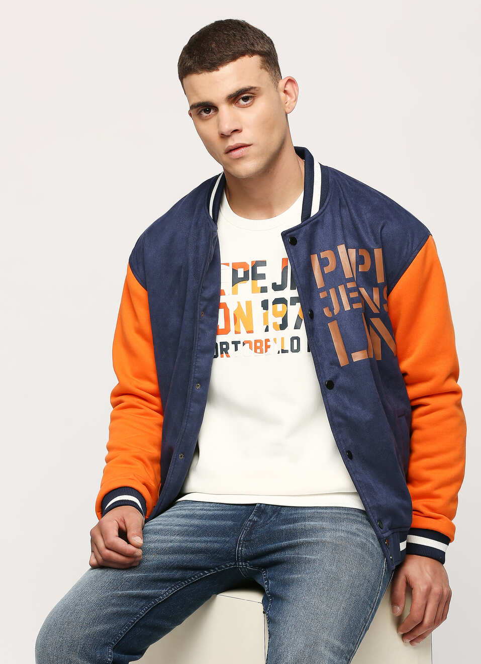 Ecru Graphic Printed Sweatshirt, , large image number 0