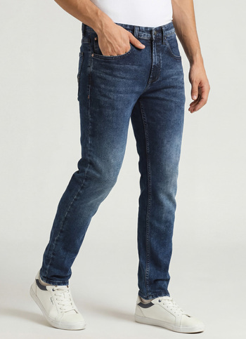 Chinox Dark Blue Mid Rise Ankle Jeans