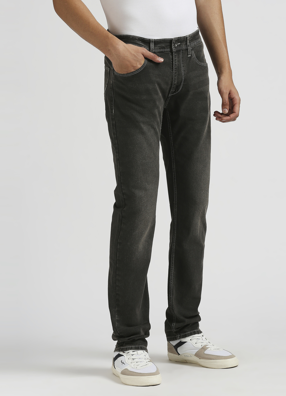 Vapour Slim Fit Mid Waist Jeans, , large image number 2
