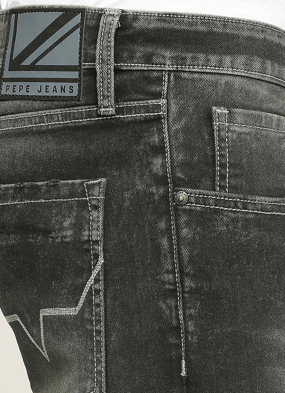 Chinox Ankle Black Mid Waist Regular Fit Jeans, , large image number 4