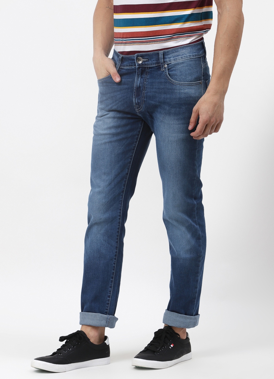 Vapour Slim Fit Mid Waist Jeans, , large image number 0