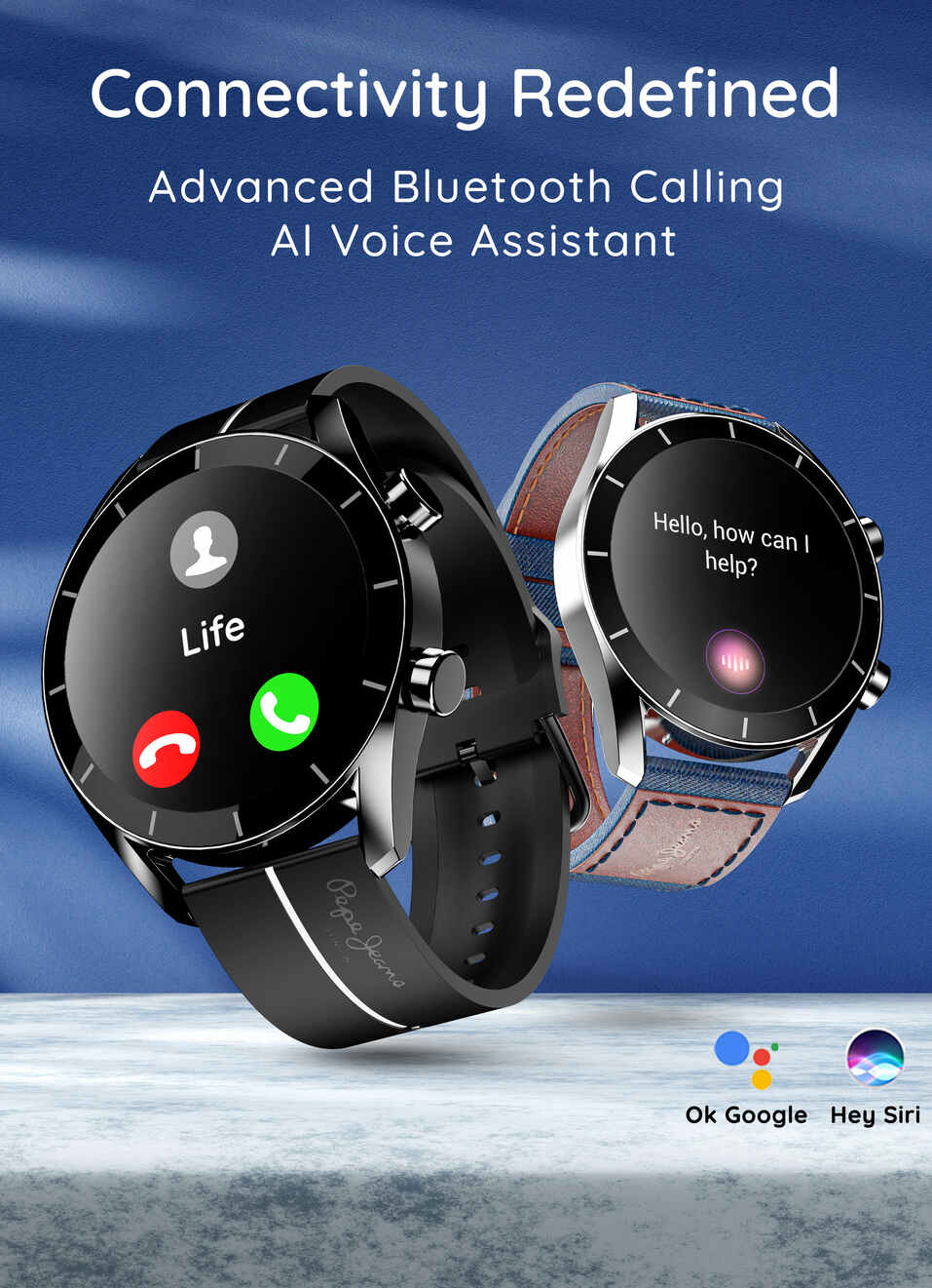 Pepe X Pebble 1.39" Bluetooth Calling Smartwatch, , large image number 2